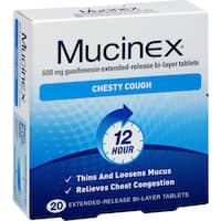mucinex chesty cough fast effective tablets 20pk