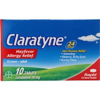 claratyne hayfever & allergy relief antihistamine (10 days) 10pk