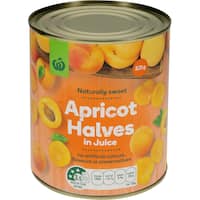 countdown apricots halves in syrup 820g