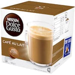 nescafe dolce gusto coffee pods cafe au lait 16pk