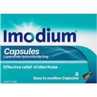 imodium diarrhoea relief 2mg capsules 8pk