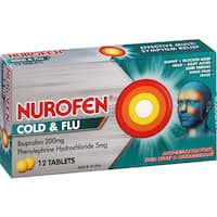 nurofen cold & flu multi-symptom relief tablets 12pk