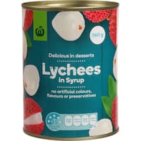 countdown lychees in syrup 560g
