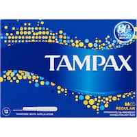 tampax tampons regular applicator 12pk