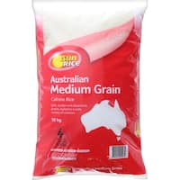 sunrice medium grain rice white calrose 10kg