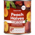 countdown peaches halves in light syrup 825g
