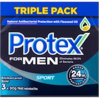 protex men bar soap antibacterial value pack sport 3pk