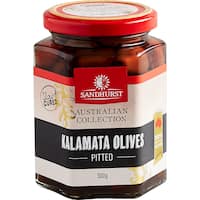 sandhurst olives australian pitted kalamata 300g