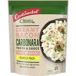continental pasta dish bacon carbonara 145g