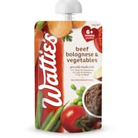 wattie's baby food 6+ months beef bolognese & veges 120g