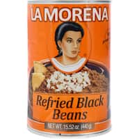 la morena mexican refried beans black 440g
