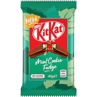 nestle kit kat chocolate bar mint cookie fudge 45g