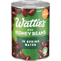 wattie's beans red kidney in spring water 400g