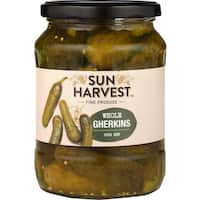 sun harvest gherkins whole 670g