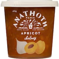anathoth farm chutney apricot 410g