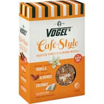 vogels cafe style light muesli vanilla & almond 400g