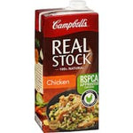 campbells real stock chicken stock liquid 1L