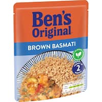 bens original microwave rice brown basmati 250g