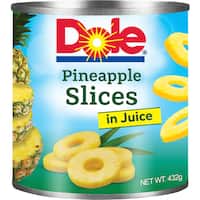 dole pineapple slices in juice 432g
