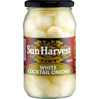 sun harvest pickled onions cocktail 400g