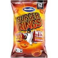 bluebird burger rings corn snacks  120g