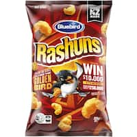 bluebird rashuns corn snacks cheese & bacon 120g