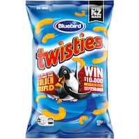 bluebird twisties corn snacks cheese 120g