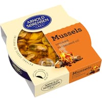 arnold sorensen smoked mussels in rapeseed oil 120g