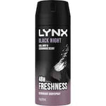 lynx black night deodorant body spray 165mL