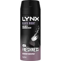 lynx black night deodorant body spray 165mL