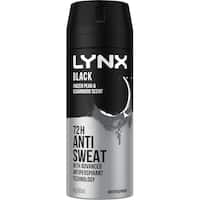 lynx black antiperspirant deodorant 165mL