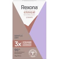 rexona women clinical protection antiperspirant cream gentle dry 45mL