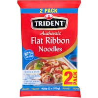 trident flat noodles ribbon 400g 2pk