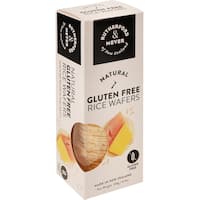rutherford & meyer rice crackers natural wafers 120g