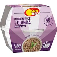 sunrice quick cups 40 seconds rice & quinoa 250g