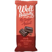 well naturally no sugar added snack bar dark chocolate 90g