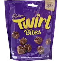 cadbury twirl share pack bites 135g