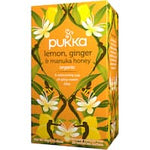 pukka herbal tea lemon, ginger & manuka honey 20pk