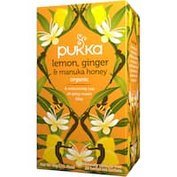 pukka herbal tea lemon, ginger & manuka honey 20pk