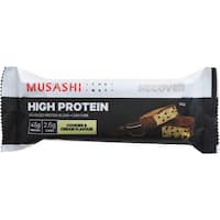 musashi p45 protein bar cookies & cream 90g