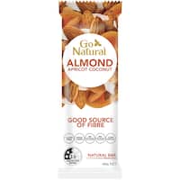 go natural snack bar almond apricot 40g