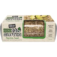 olina's gluten free crackers pepita seed 100g