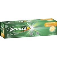 berocca performance effervescent energy vitamin c mango & orange 15 tabLets
