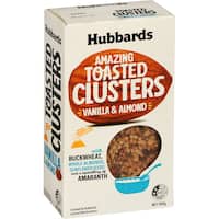 hubbards amazing clusters cereal vanilla & almond 500g