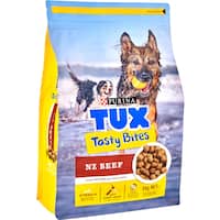 tux tasty bites dog food beef 3kg