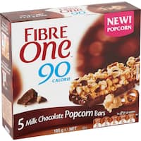 fibre one muesli bars milk chocolate & popcorn 105g 5pk