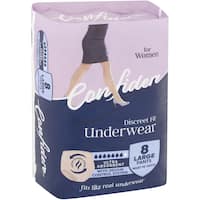 confidere womens continence pants large 8pk