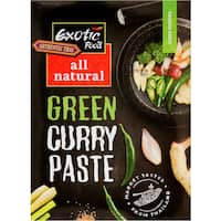 exotic food all natural cooking sauce green curry paste 50g