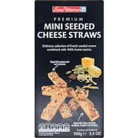 euro patisserie cracker straws mini seeded 100g
