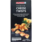 euro patisserie crackers cheese twists 100g
